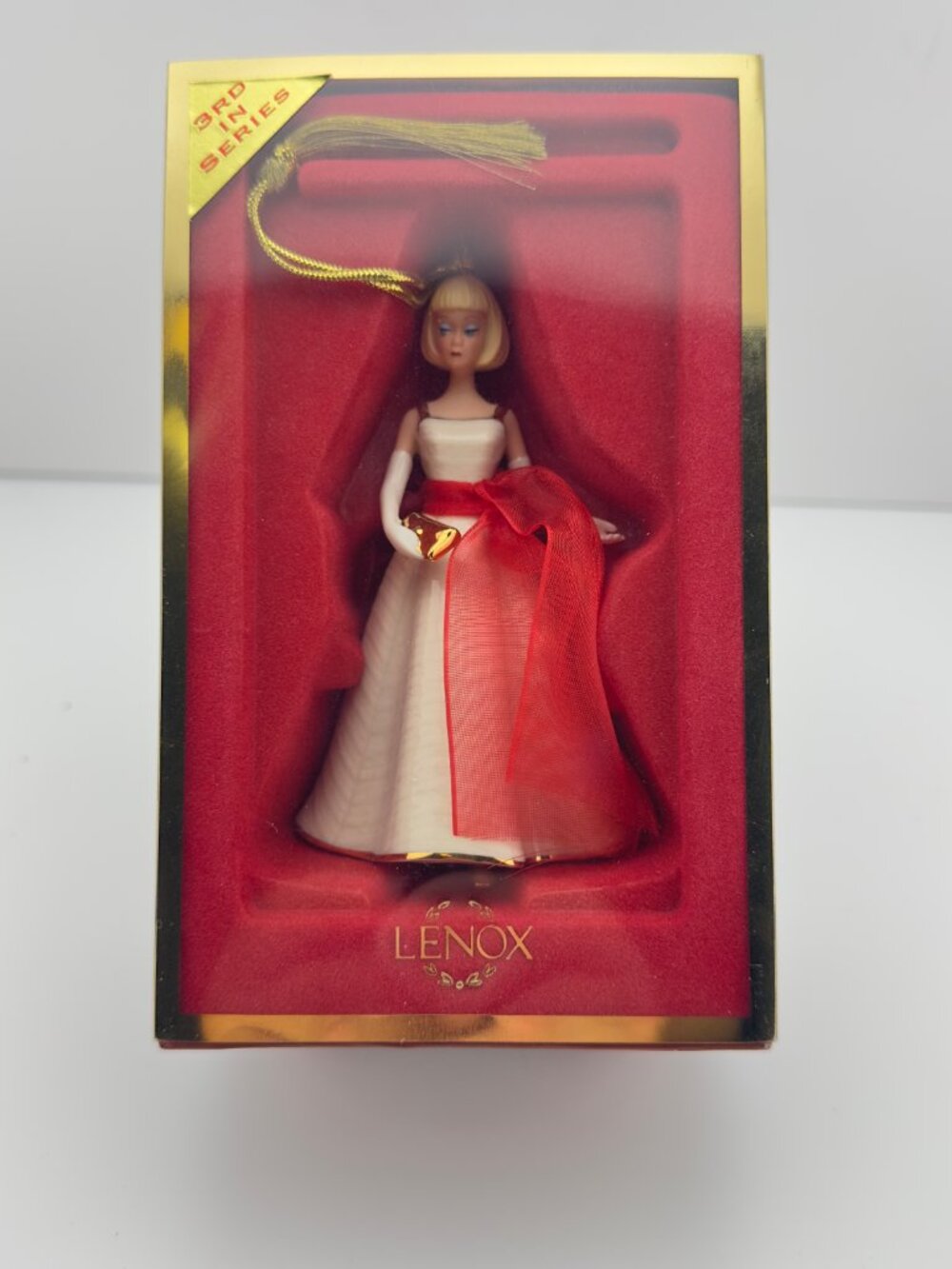 LENOX 2005 Barbie Holiday Dance Ornament 3rd in Series New in Box